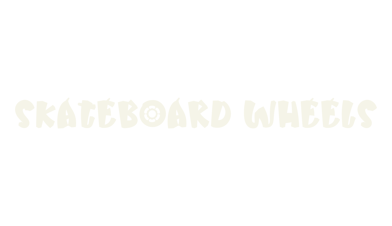 Skateboard Wheels, lettering font preview