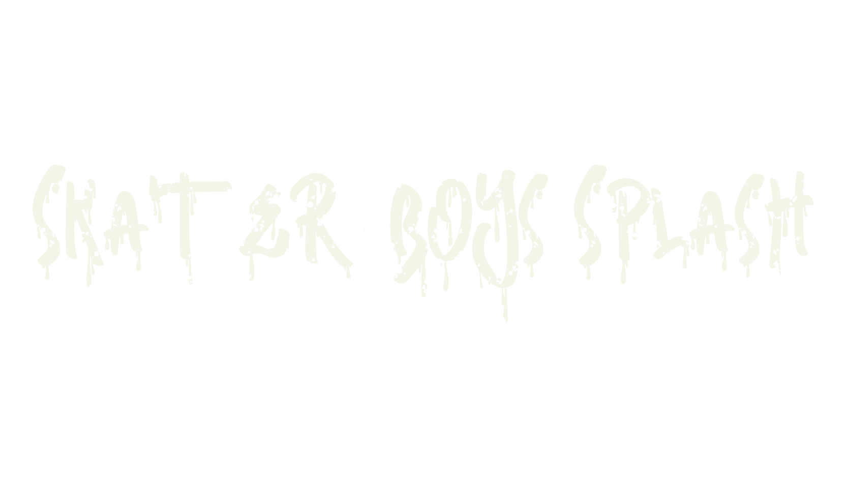 Skater Boys Splash, graffiti font preview