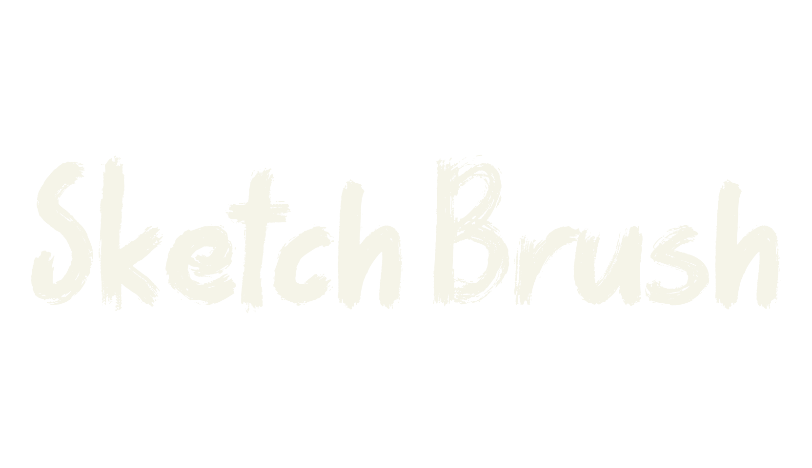 Sketch Brush, handwritten font preview