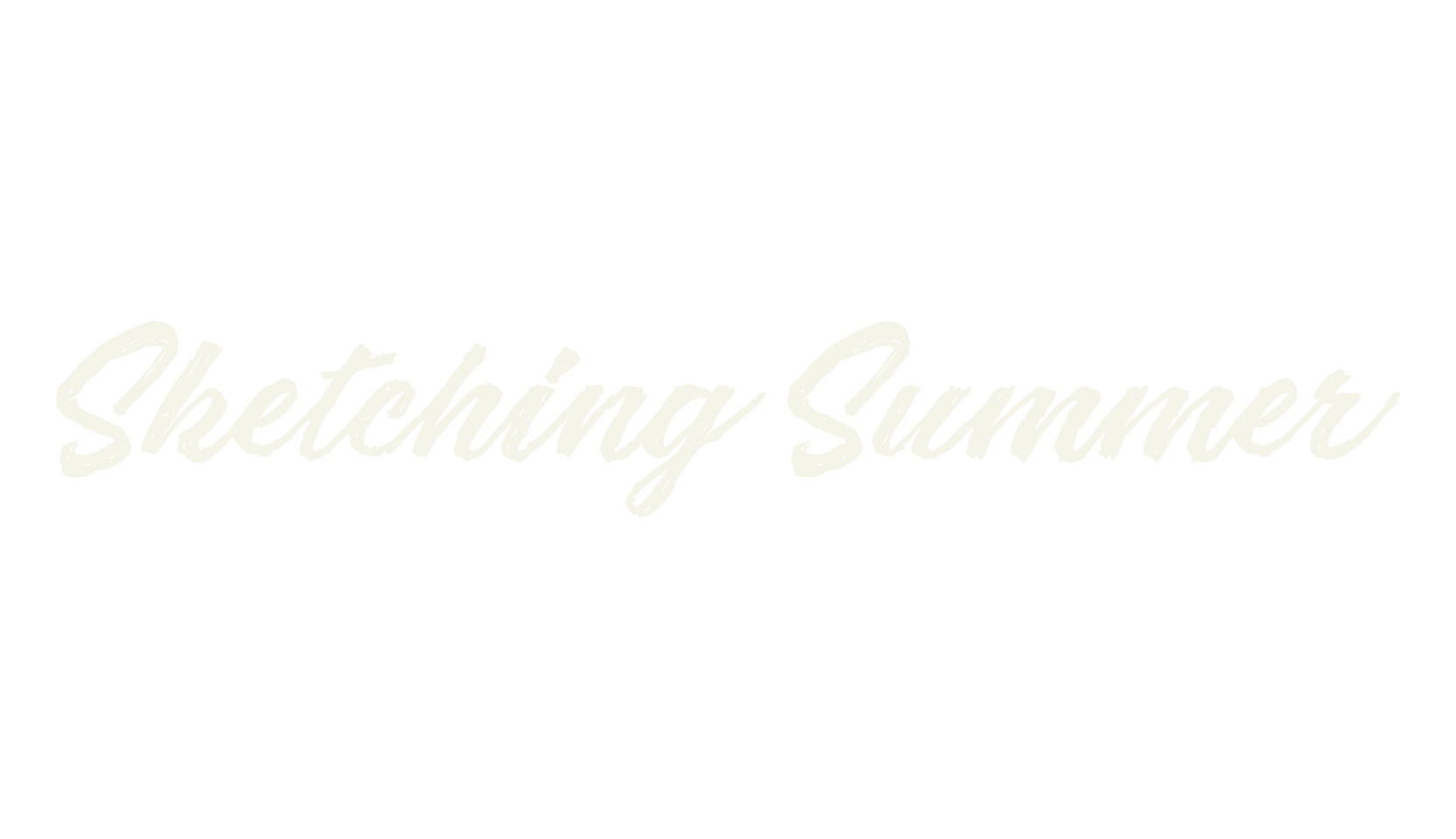 Sketching Summer, fashion script font preview