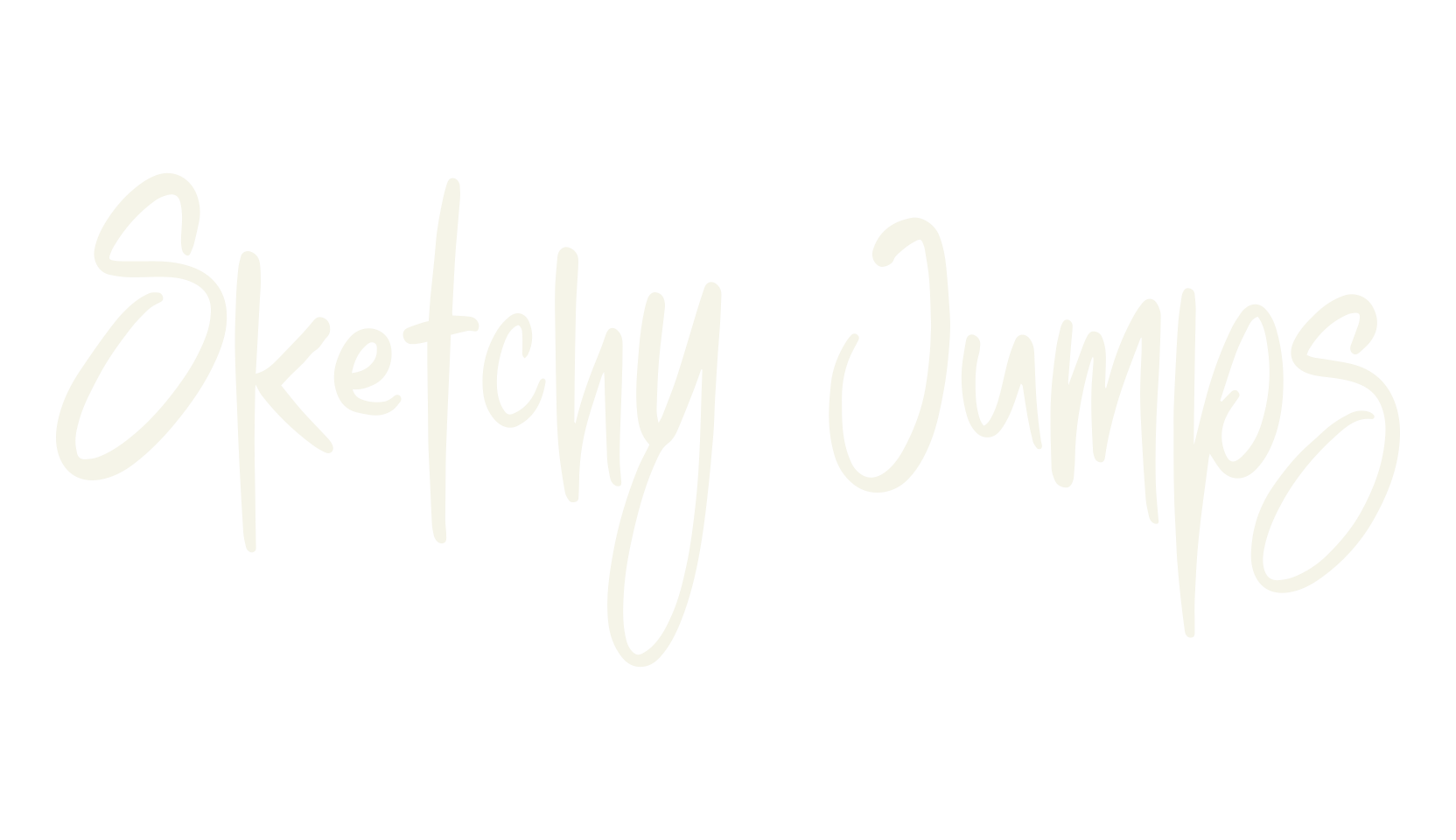Sketchy Jumps, modern font preview