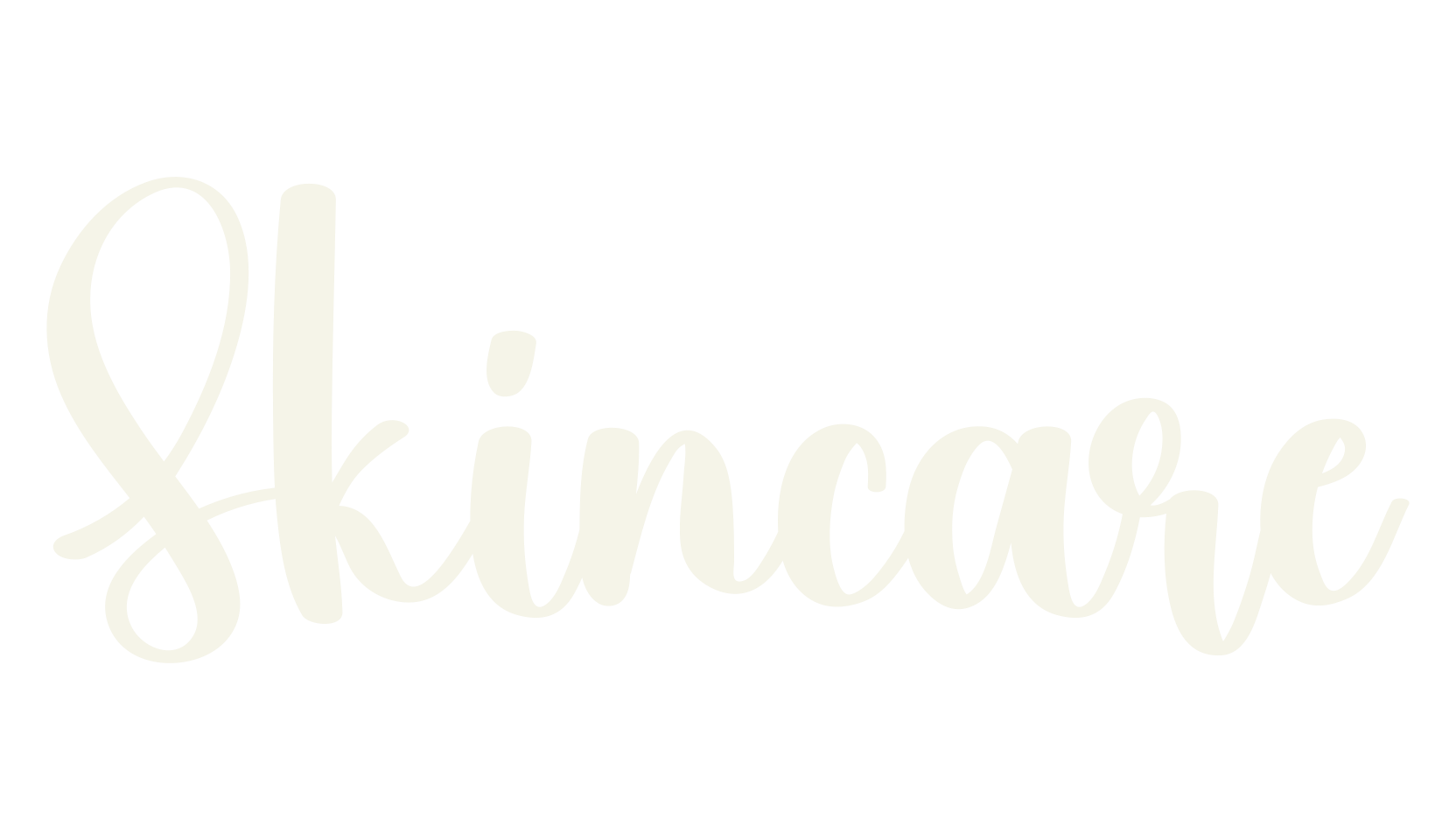 Skincare, lettering font preview