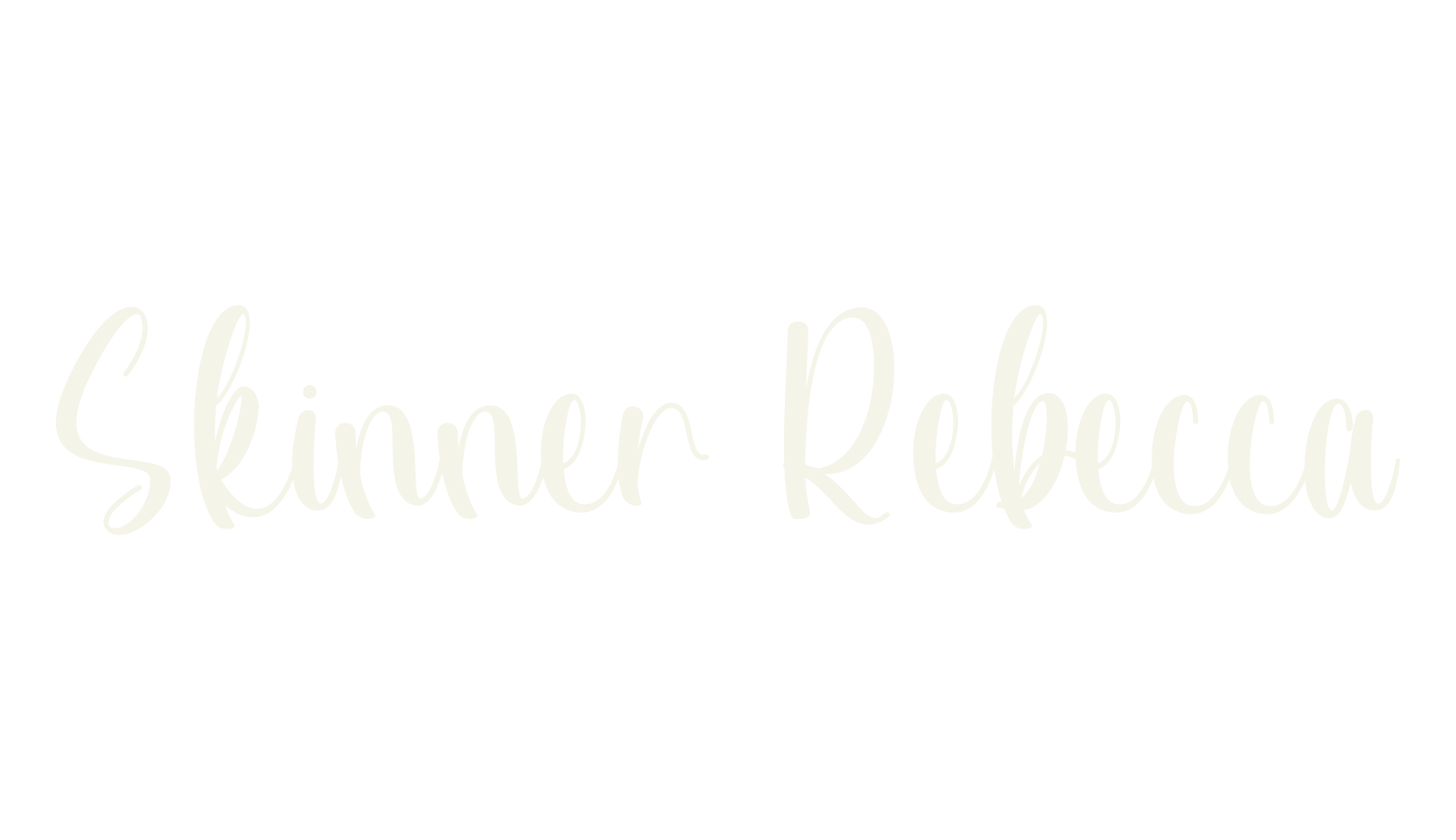 Skinner Rebecca, calligraphy font preview