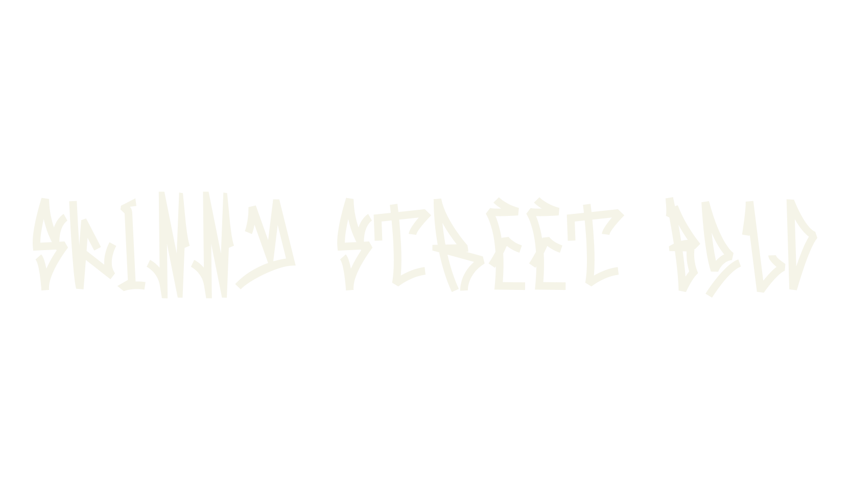 Skinny Street Bold, graffiti font preview