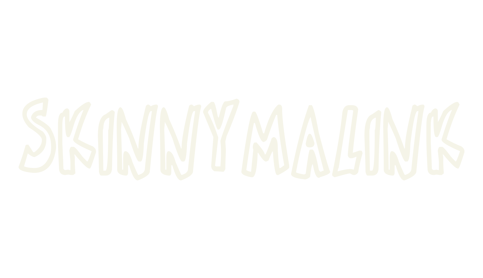Skinnymalink, handwritten font preview