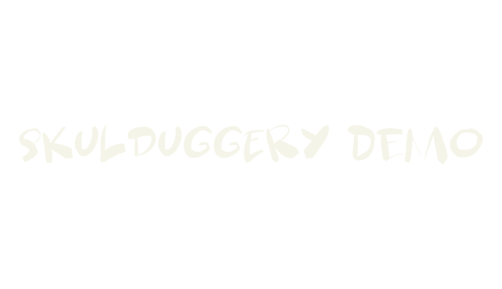 Skulduggery DEMO, handwritten font preview