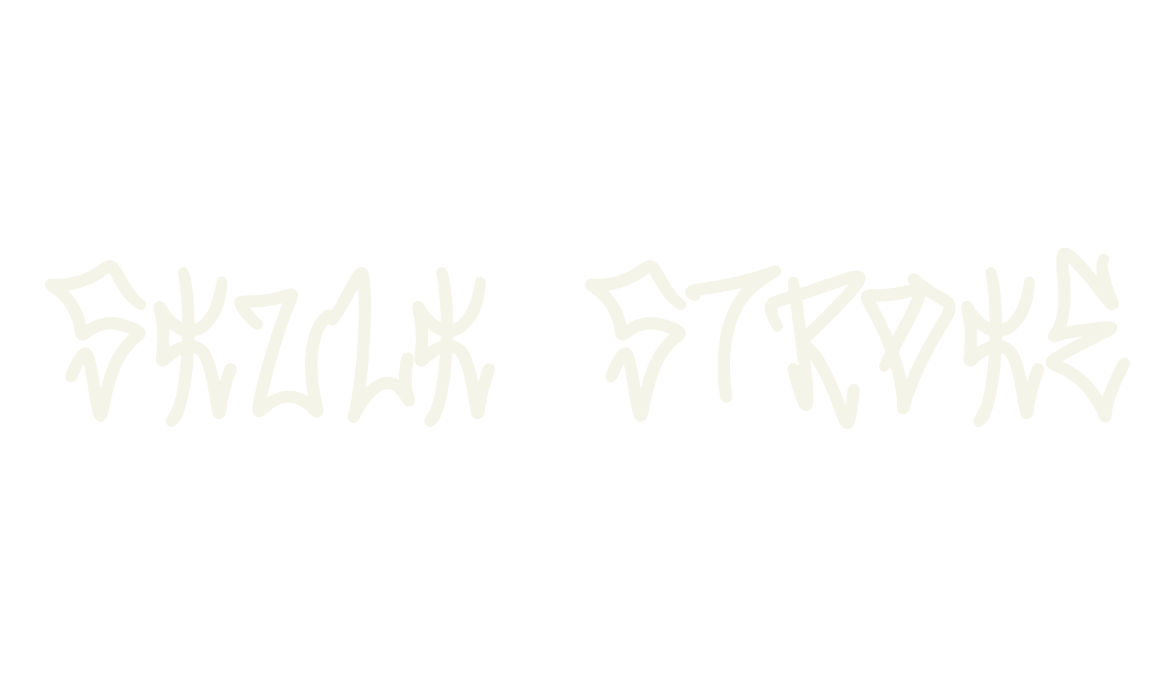 Skulk Stroke, graffiti font preview