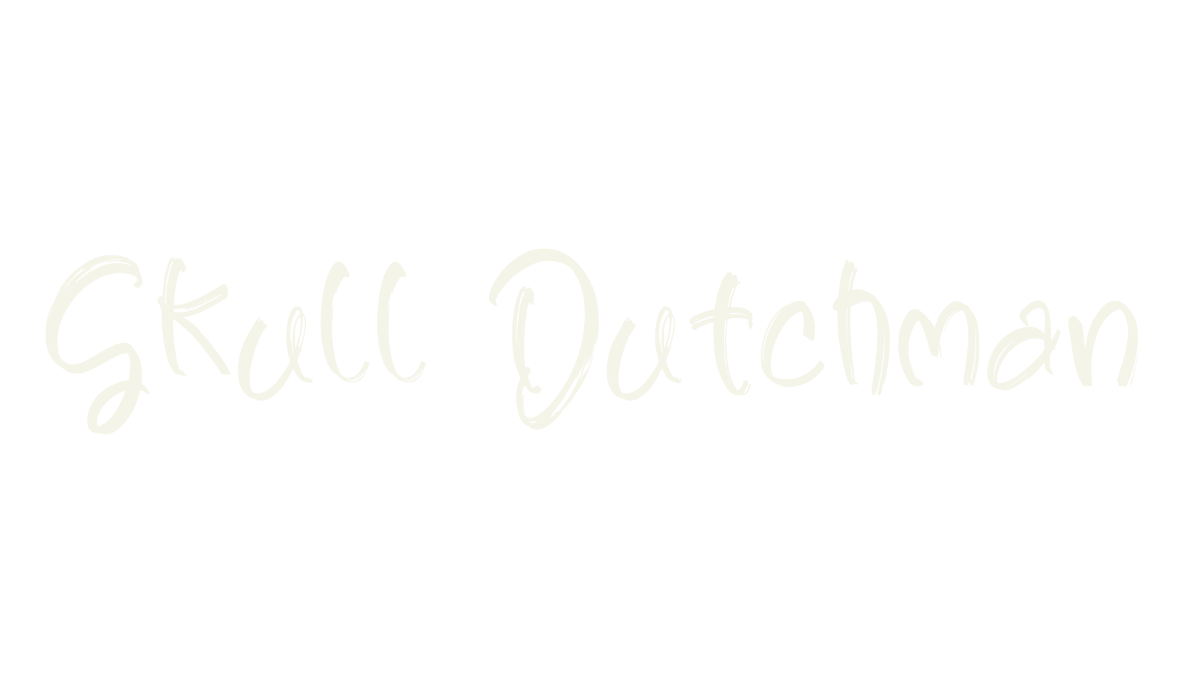 Skull Dutchman, script font preview
