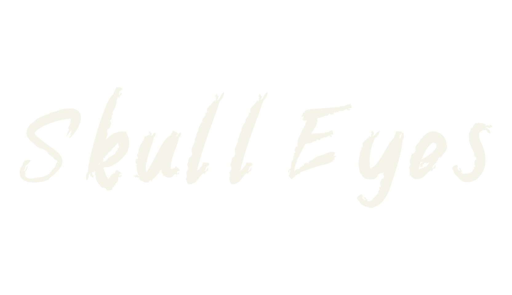 Skull Eyes, album cover font preview