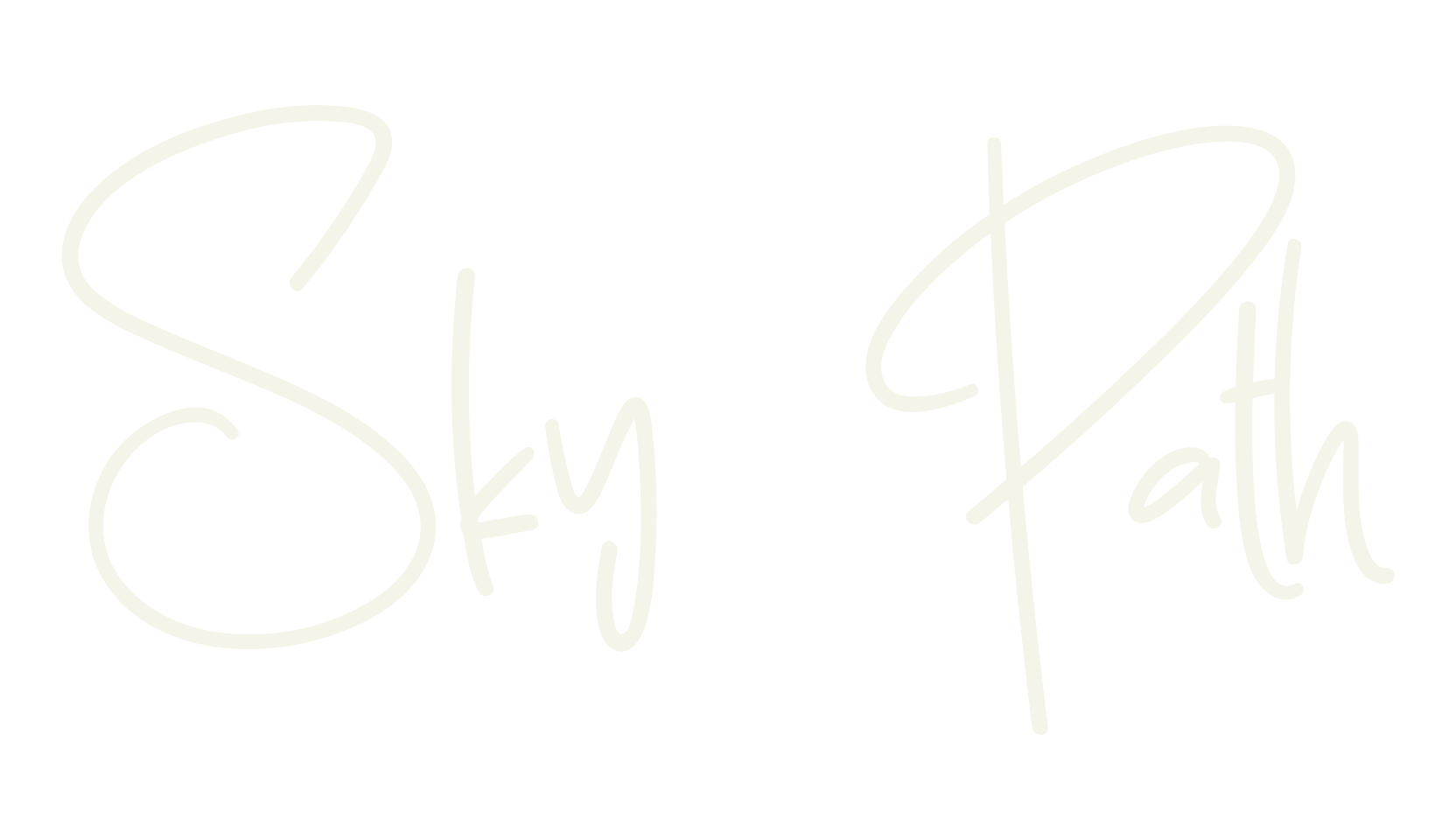 Sky Path, calligraphy font preview