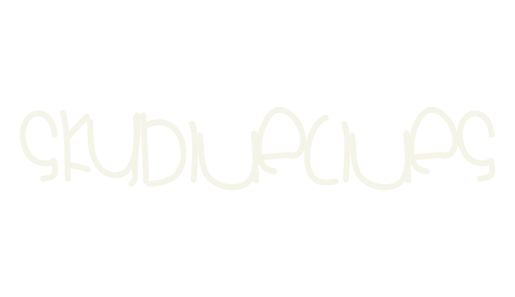 SkyblueClues, handwritten font preview