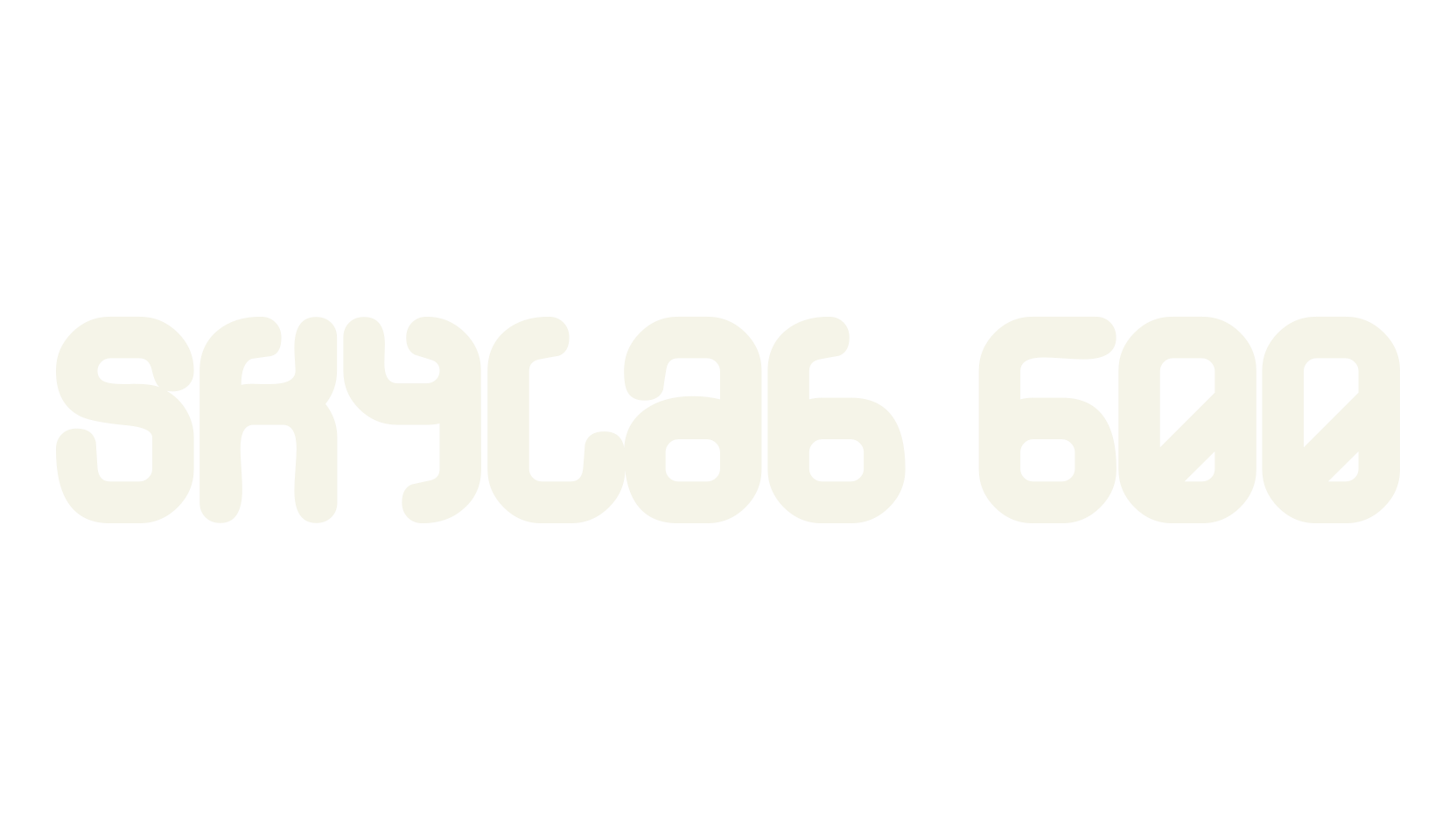 Skylab 600, display market font preview