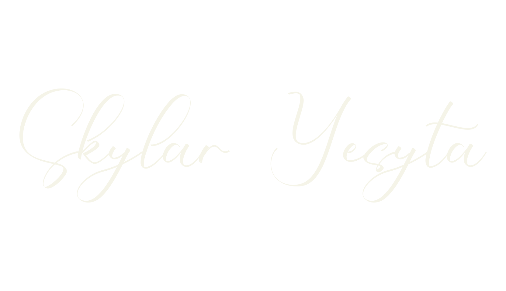 Skylar Yesyta, calligraphy font preview