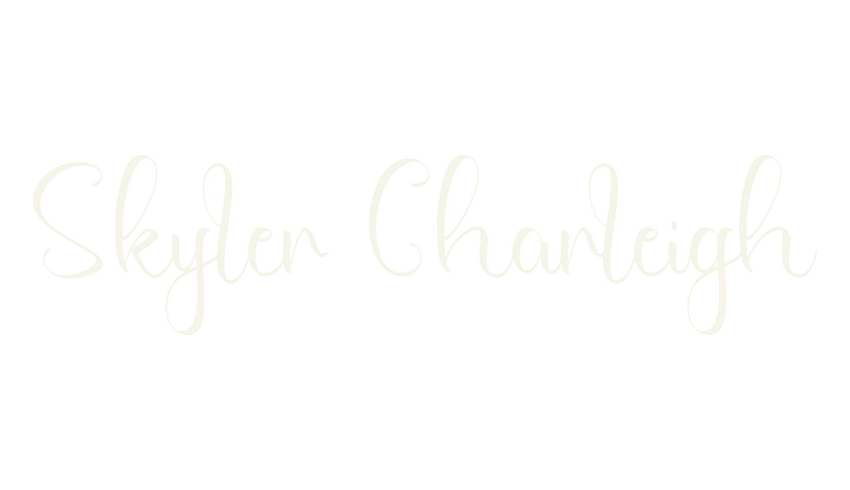 Skyler Charleigh, calligraphy font preview