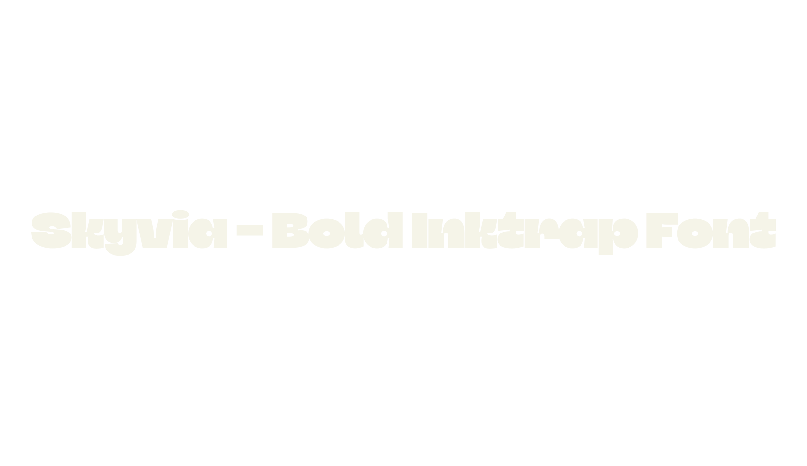 Skyvia - Bold Inktrap Font, fancy font preview