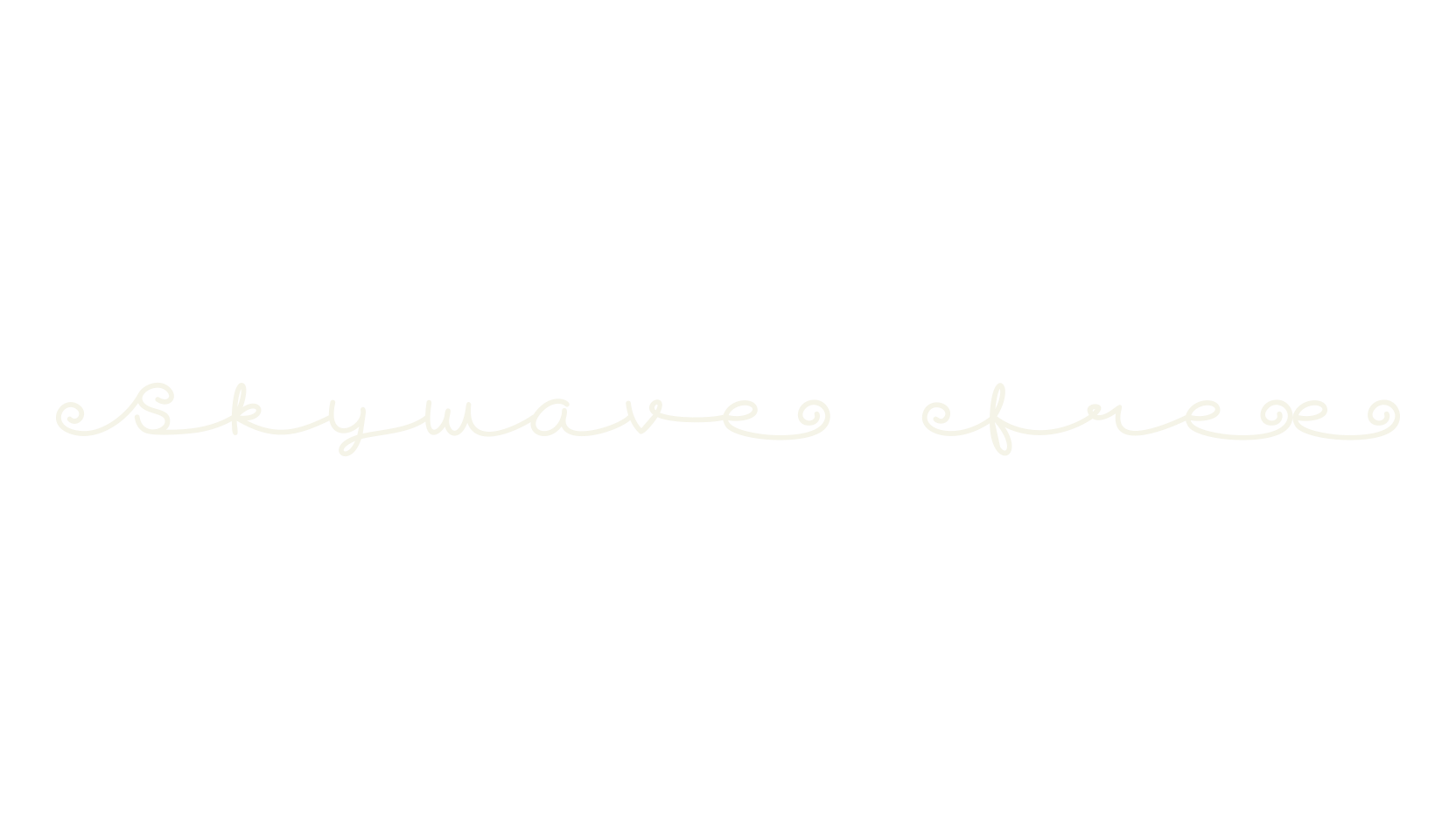 Skywave Free, fashion script font preview