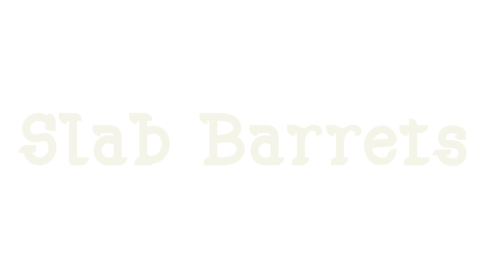 Slab Barrets, slab font preview