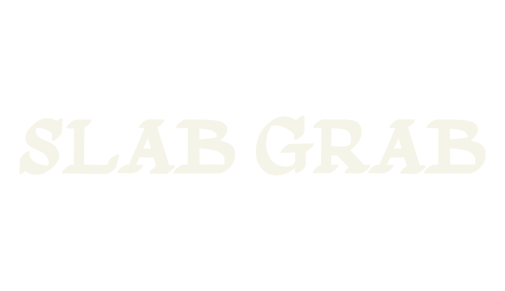 SLAB GRAB, slab font preview