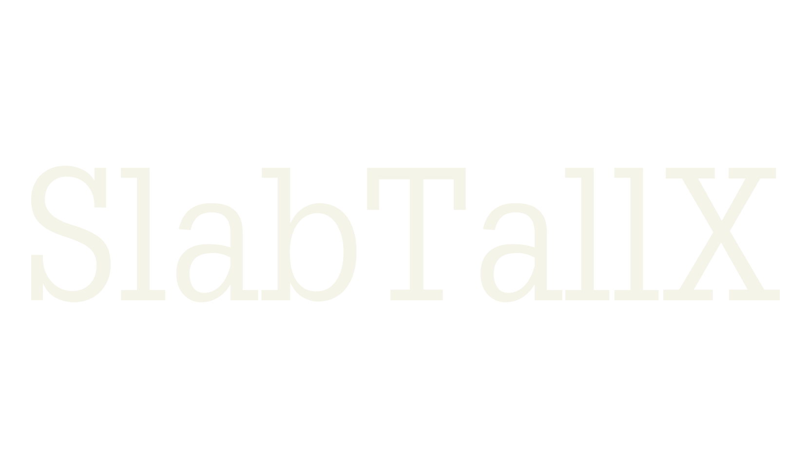 SlabTallX, serif font preview