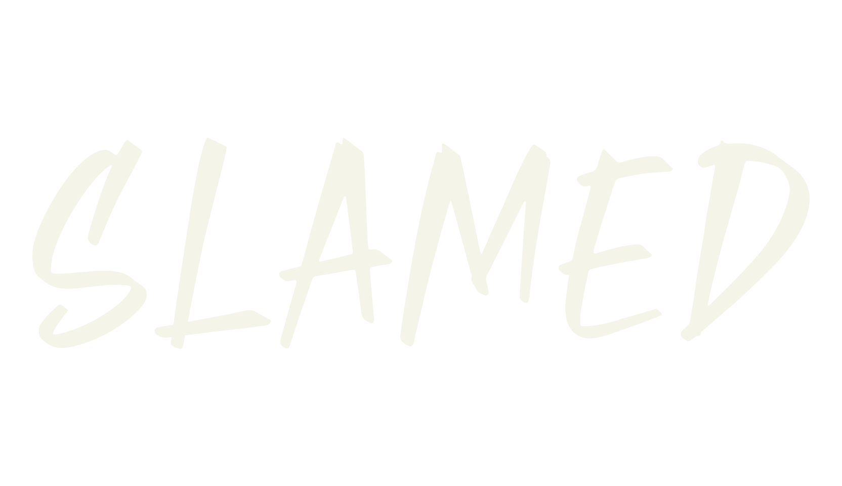 Slamed, typewriter font preview