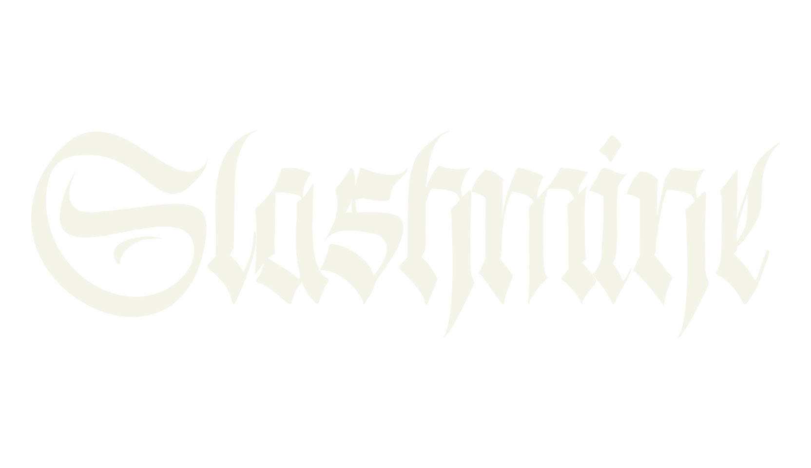 Slashmine, fantasy font preview