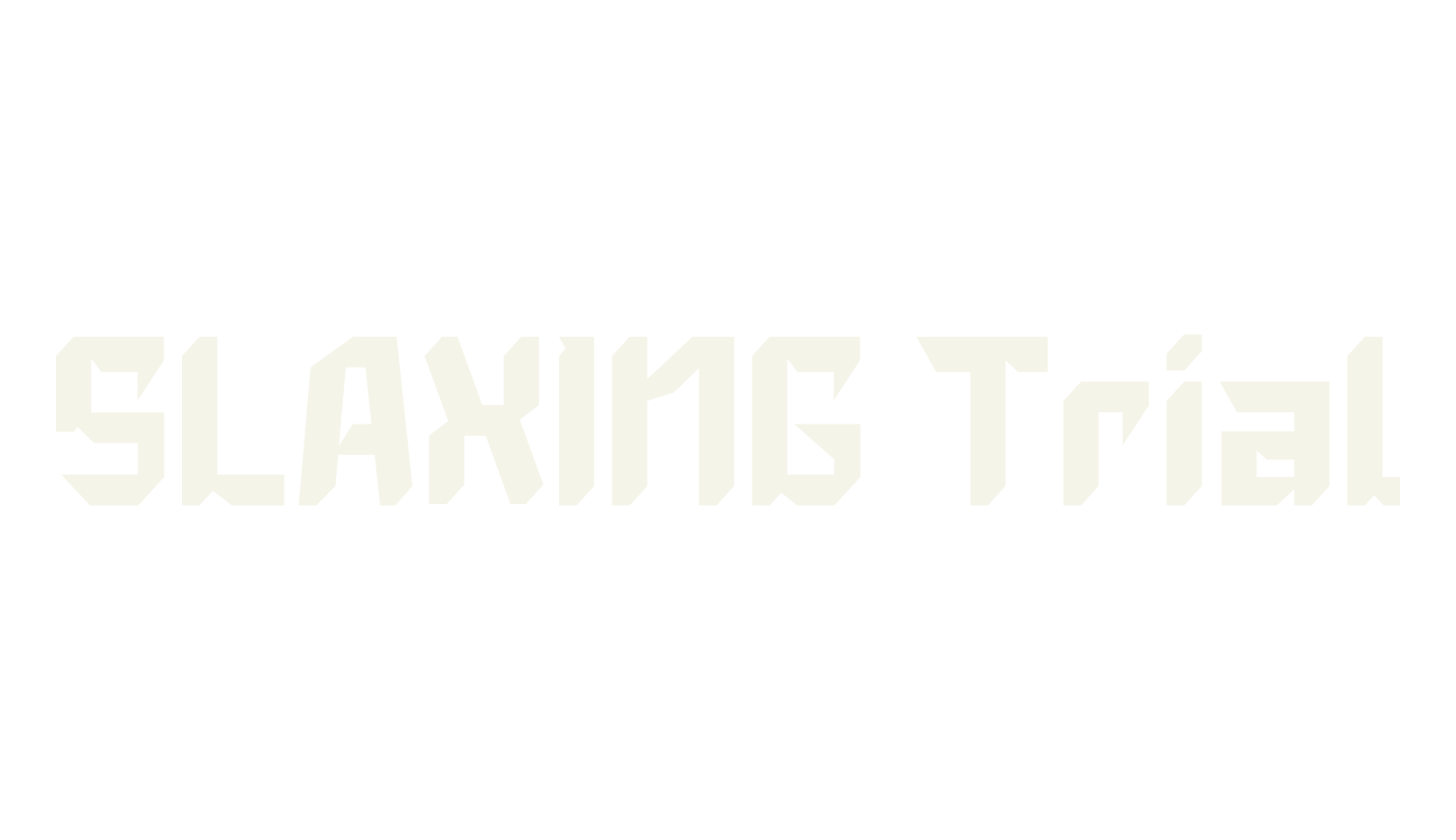 SLAXING Trial, dingbats font preview