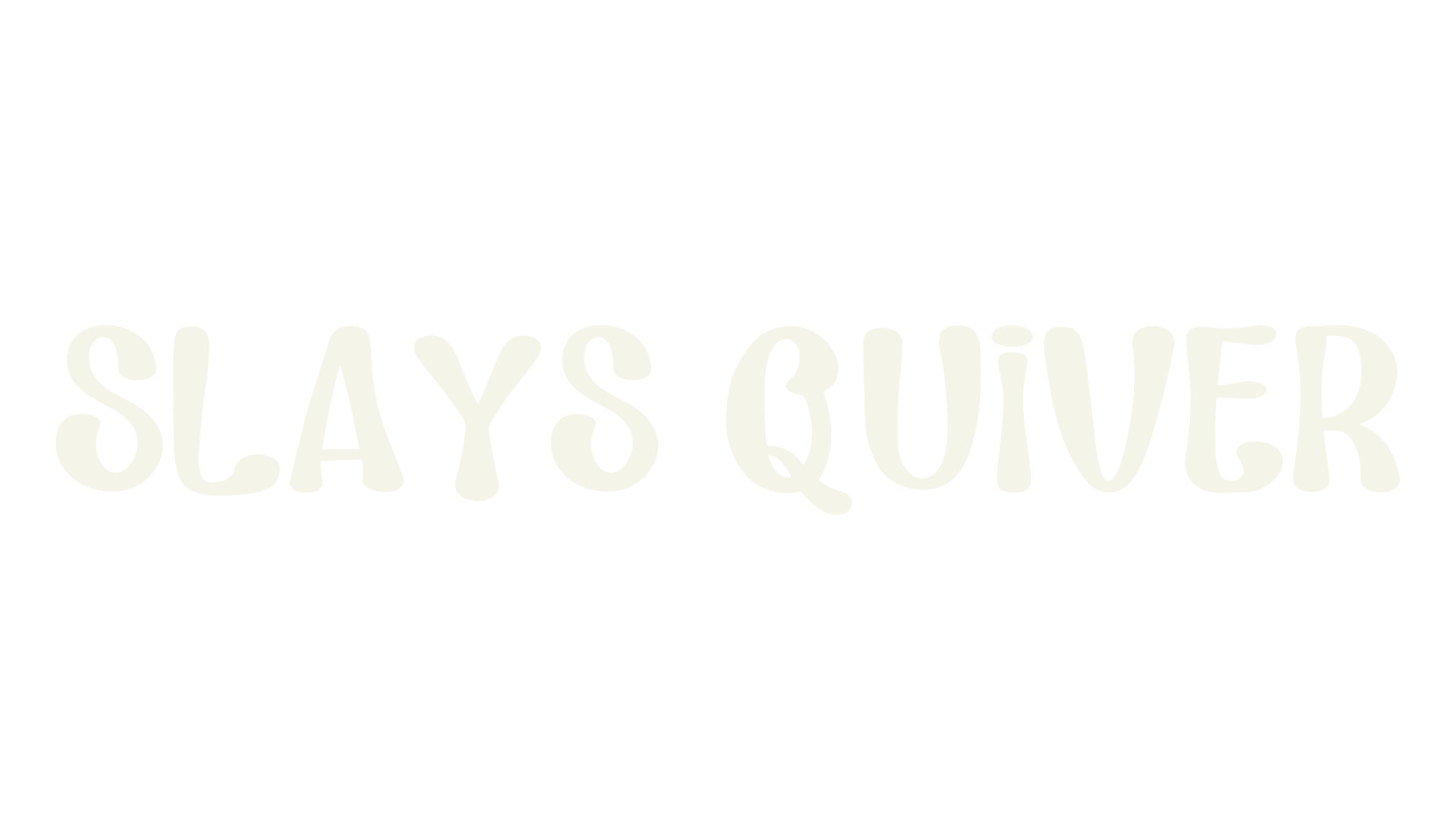 Slays Quiver, cute font preview