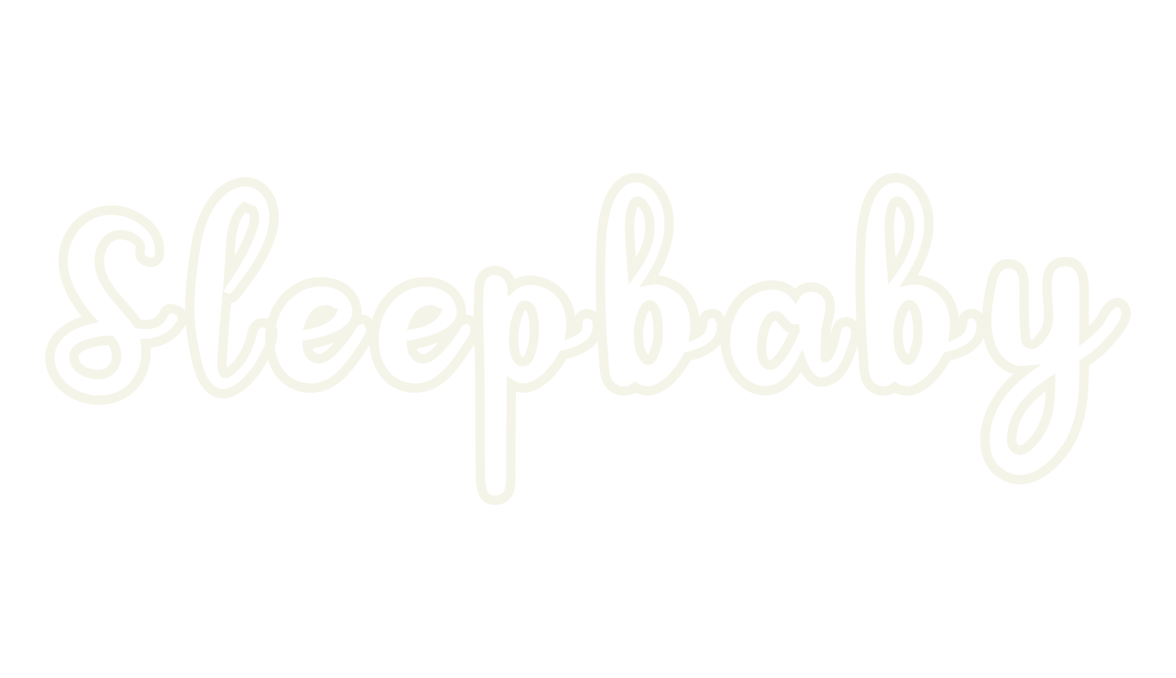 Sleepbaby, handwriting font preview