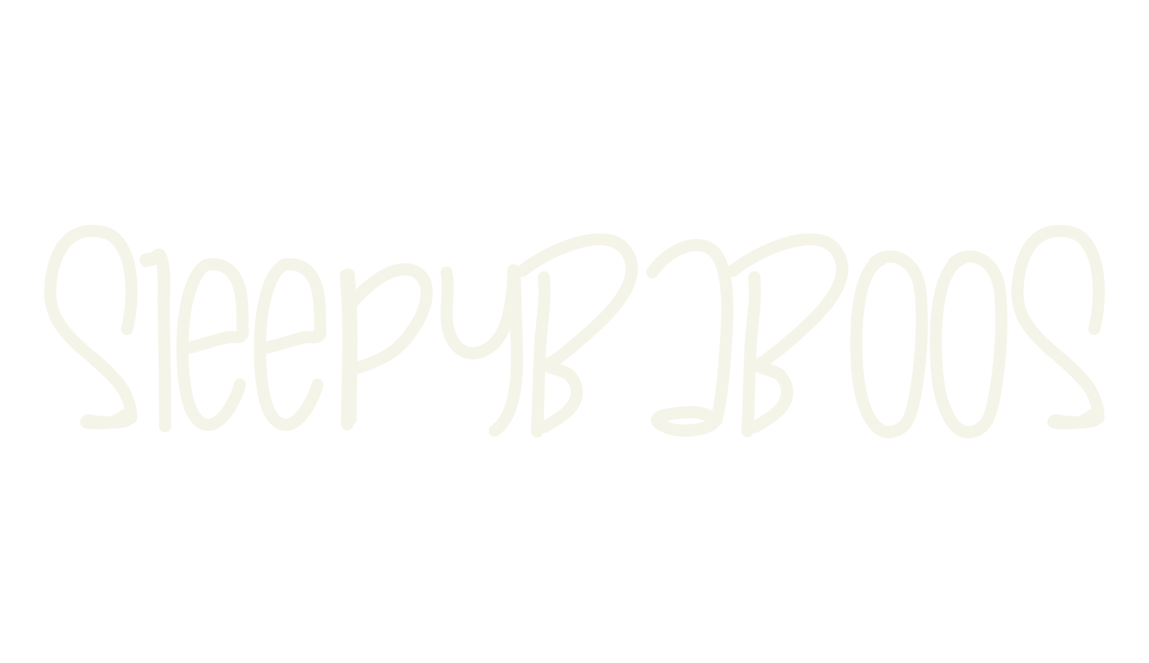 SleepyBaboos, handwritten font preview