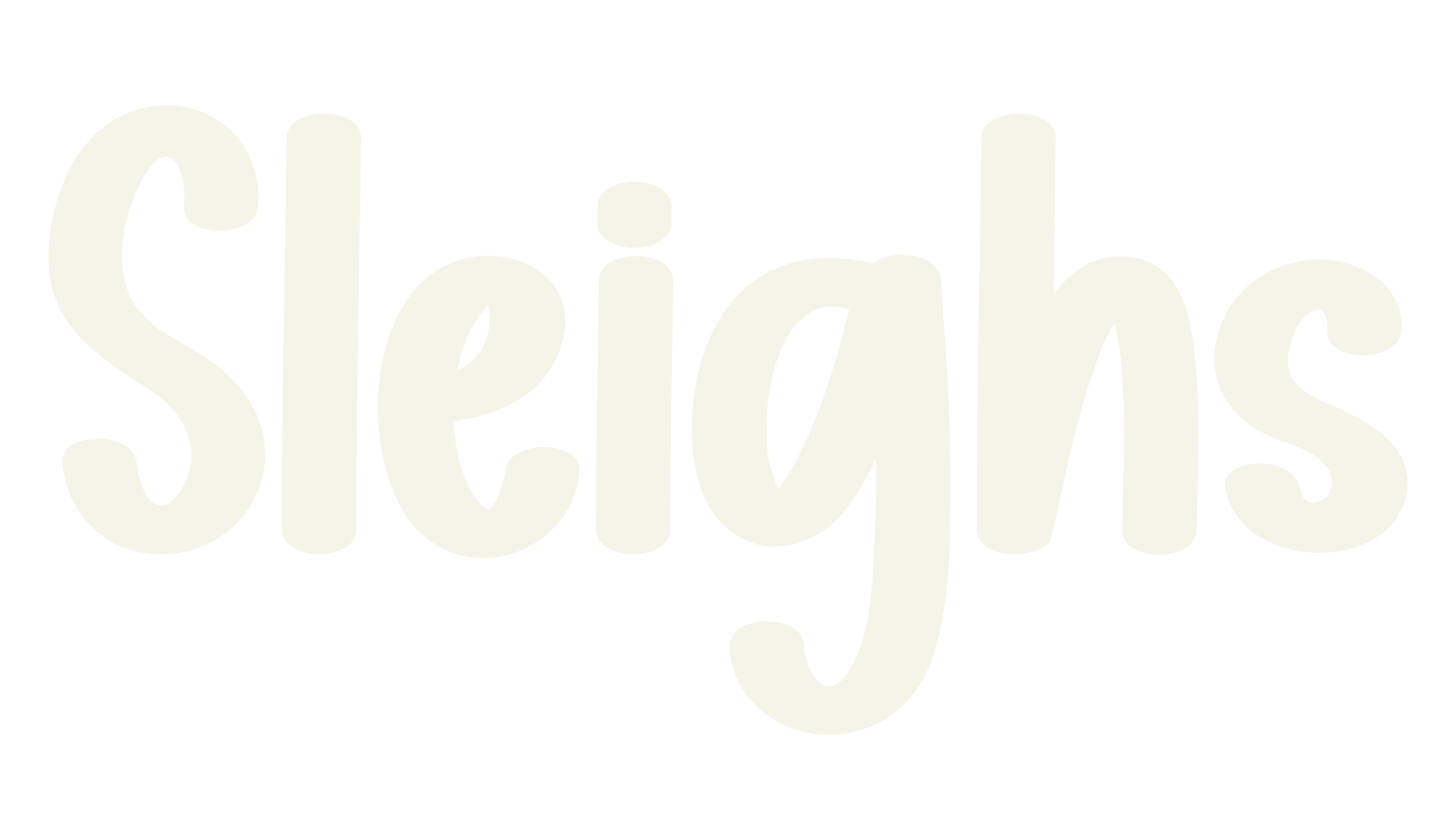 Sleighs, script font preview