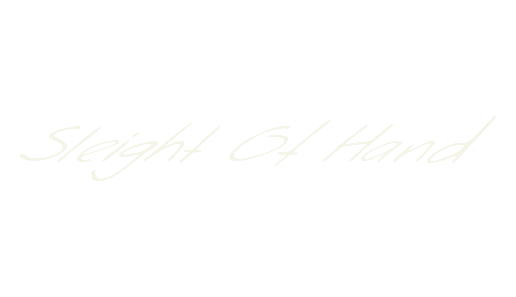 Sleight Of Hand, fashion script font preview