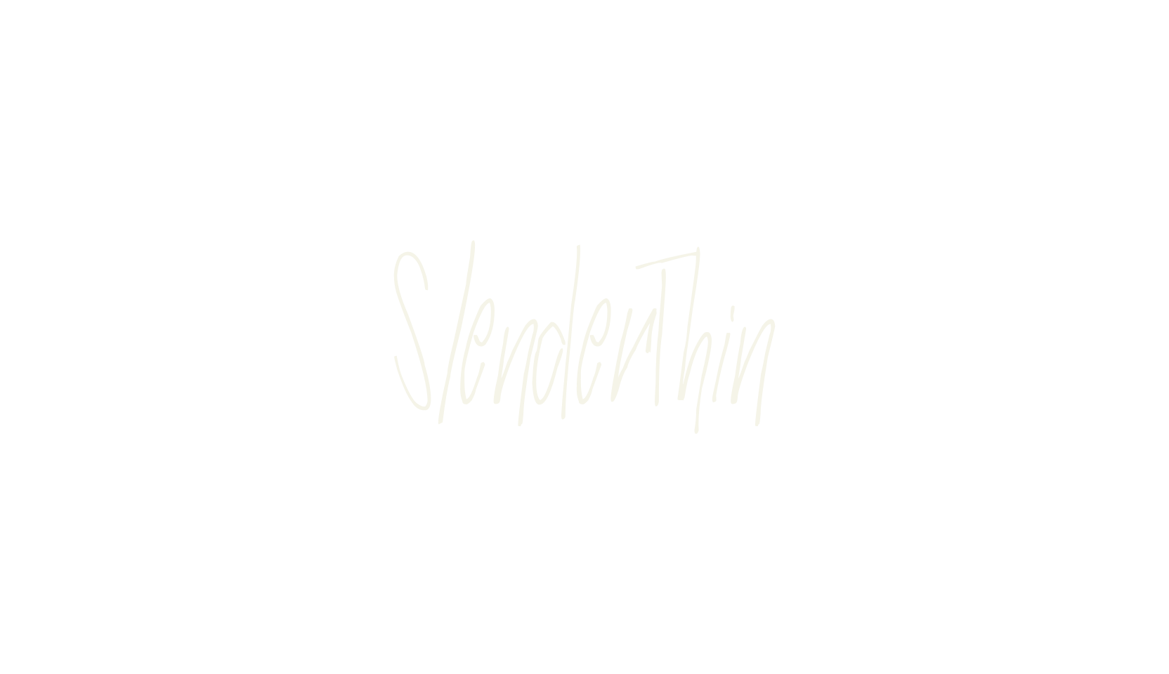 SlenderThin, hand lettering font preview