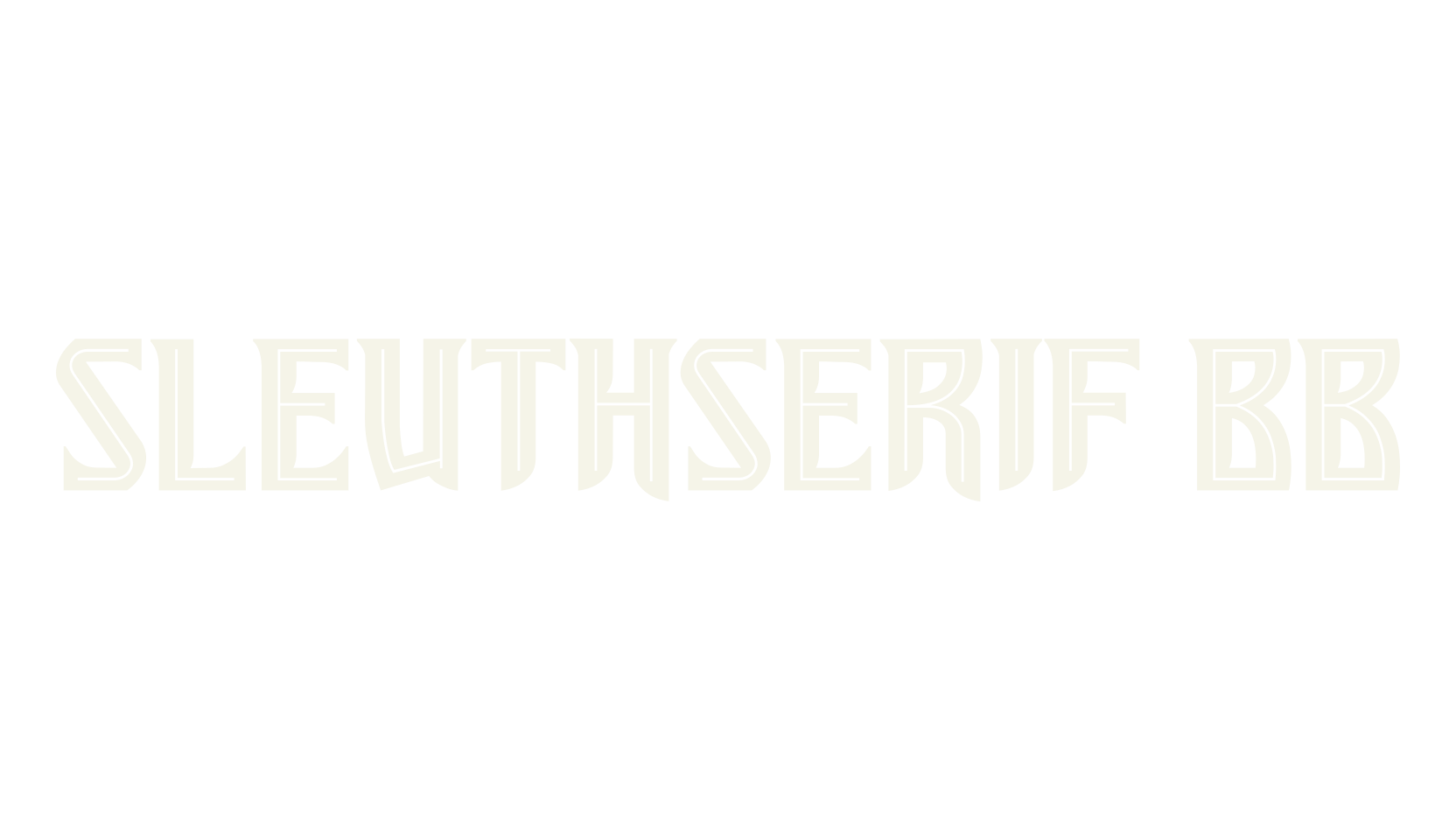 SleuthSerif BB, display market font preview