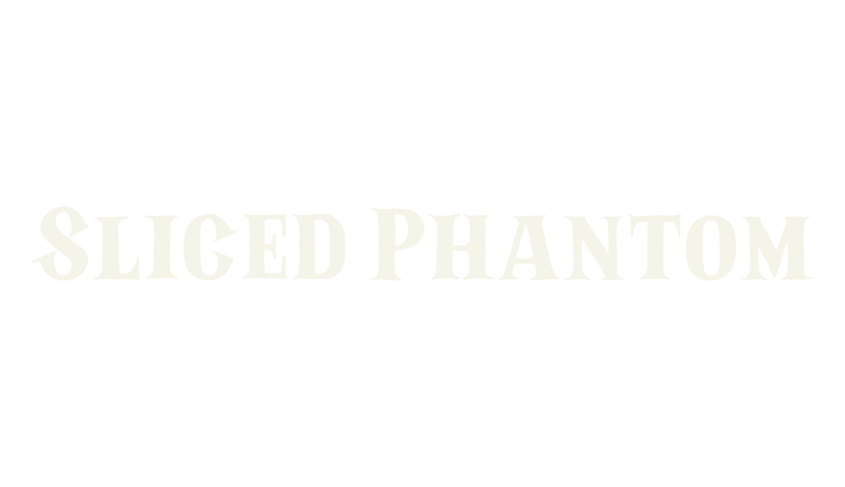 Sliced Phantom, witch font preview