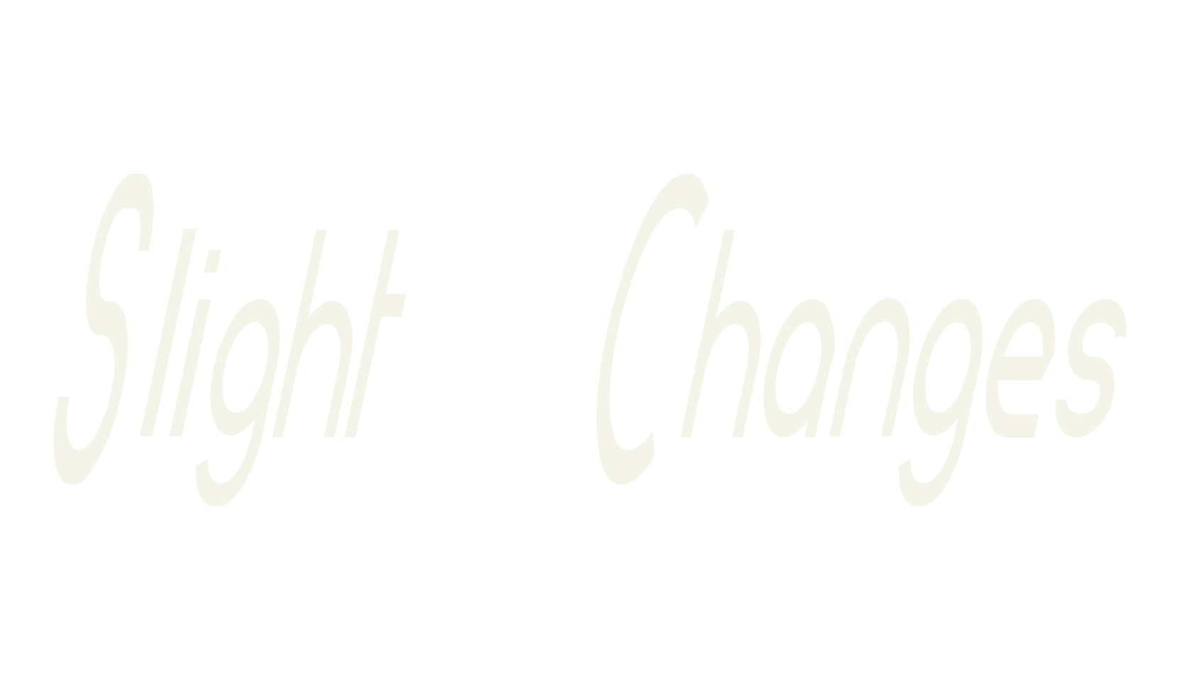 Slight Changes, display market font preview