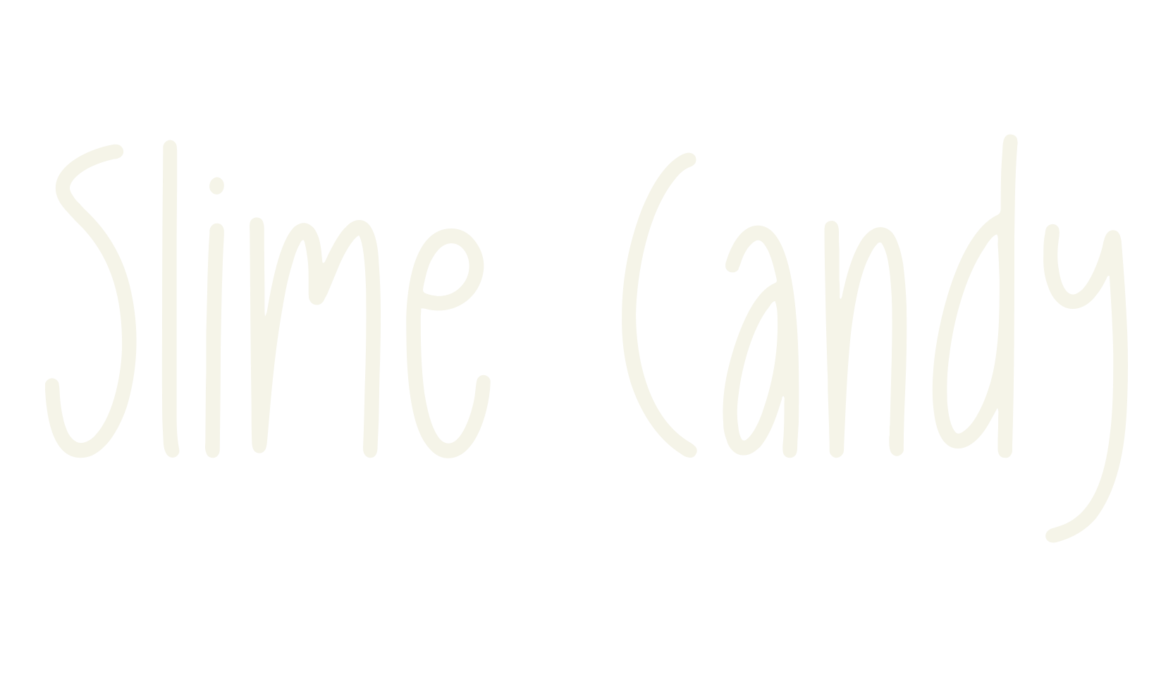 Slime Candy, typewriter font preview