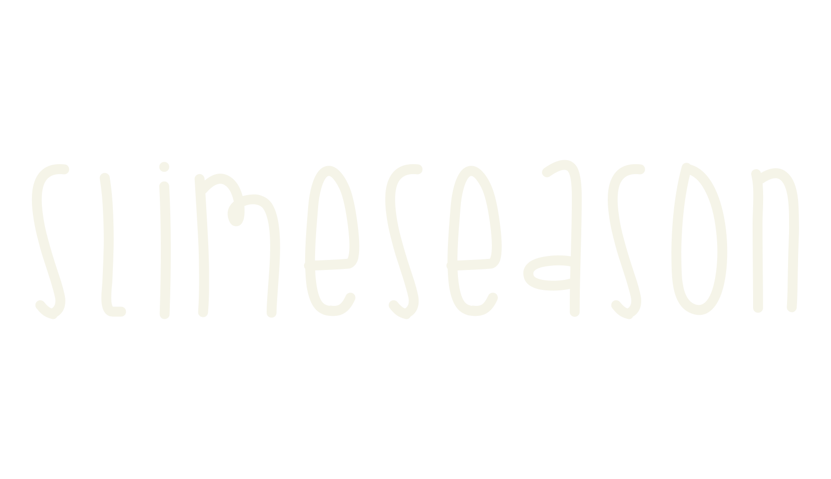 SlimeSeason, handwritten font preview