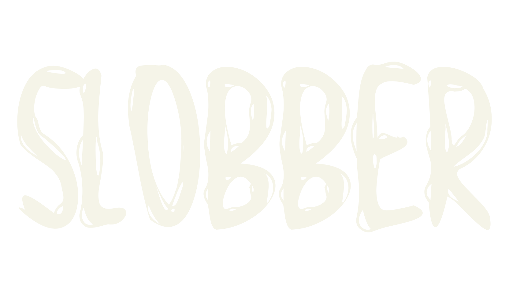 Slobber, gaming font preview