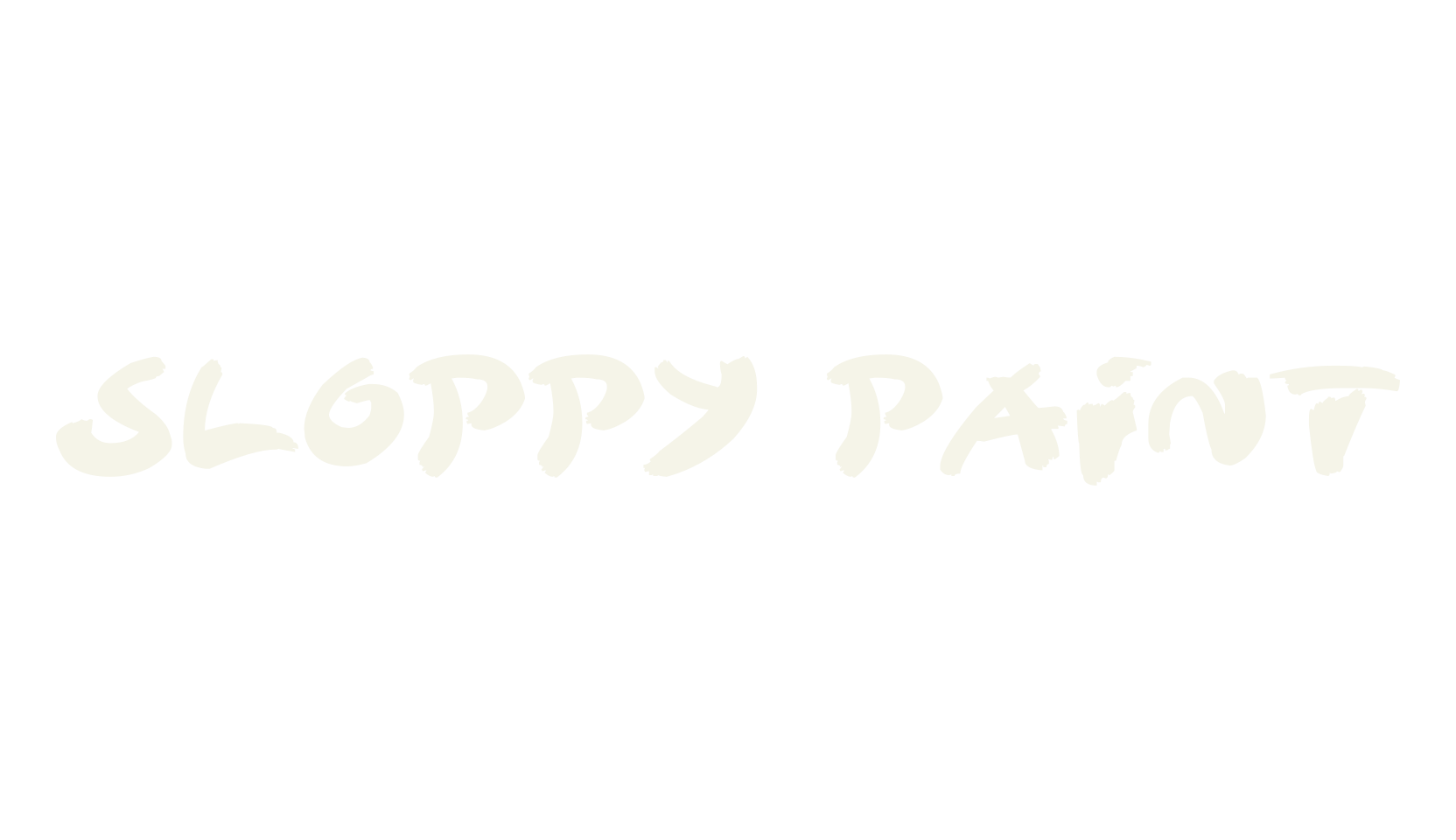Sloppy Paint, handwritten font preview