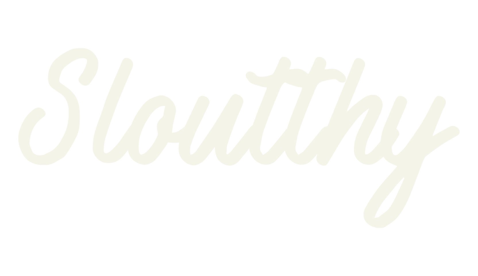 Sloutthy, cursive font preview