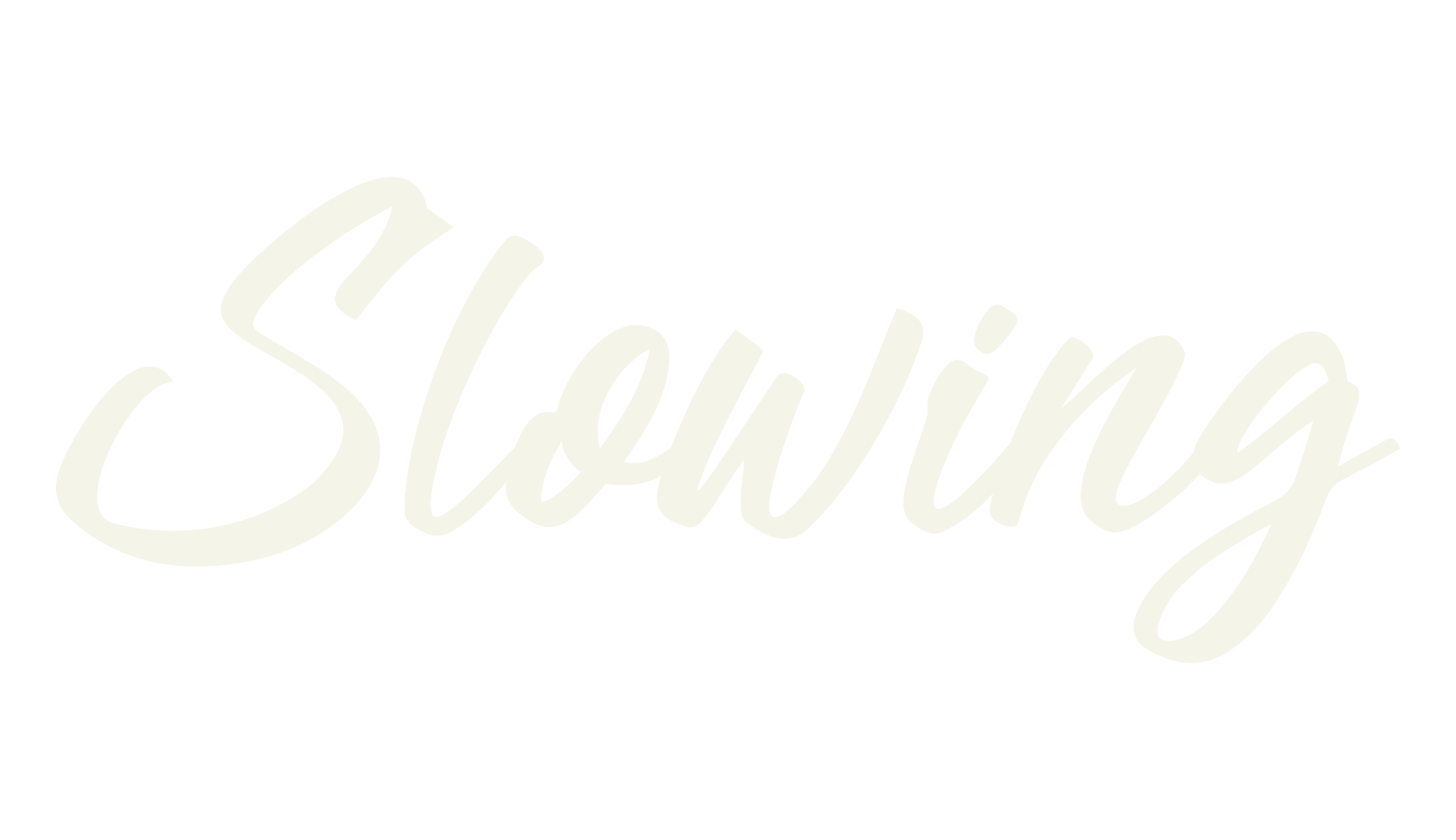 Slowing, fashion script font preview