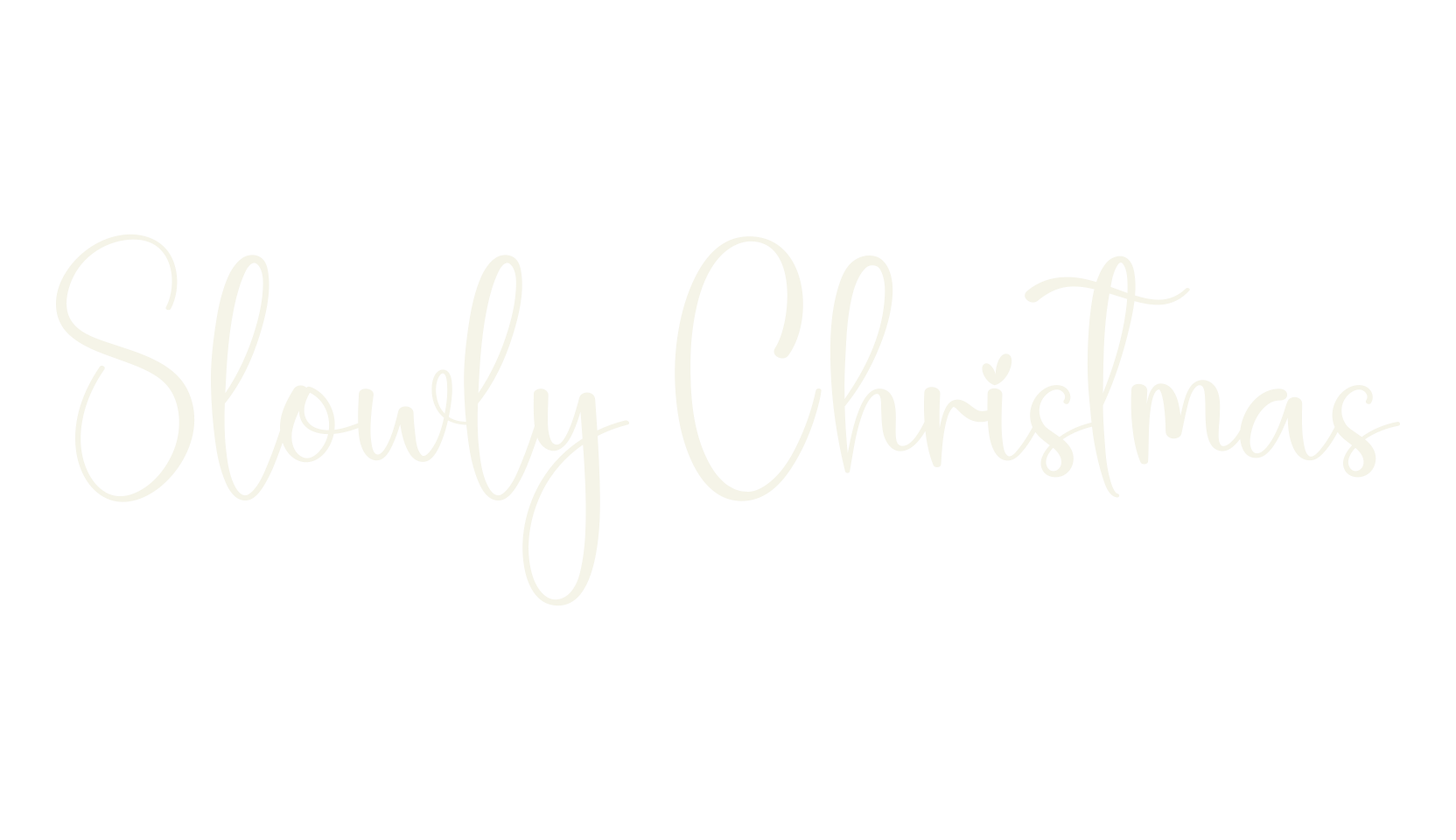 Slowly Christmas, calligraphy font preview