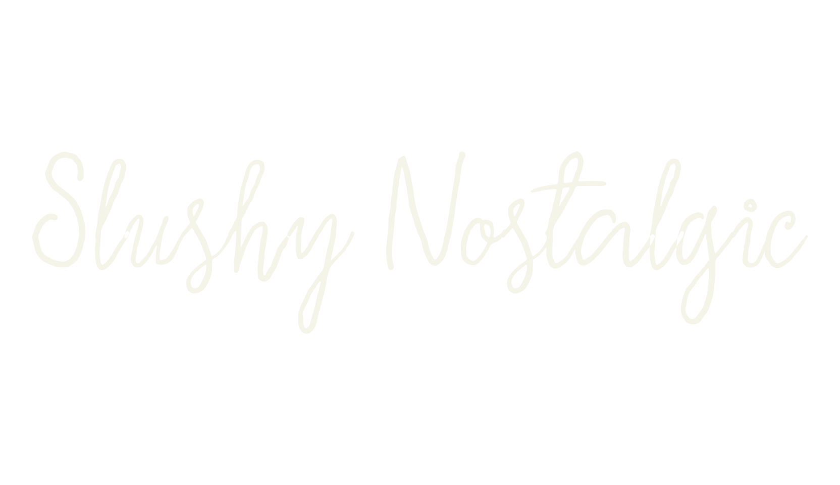 Slushy Nostalgic, scribble font preview