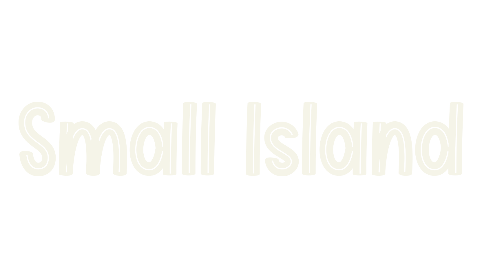 Small Island, modern font preview