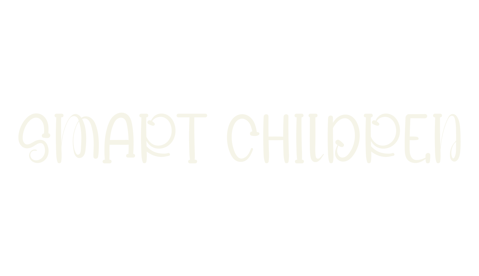 Smart Children, children font preview