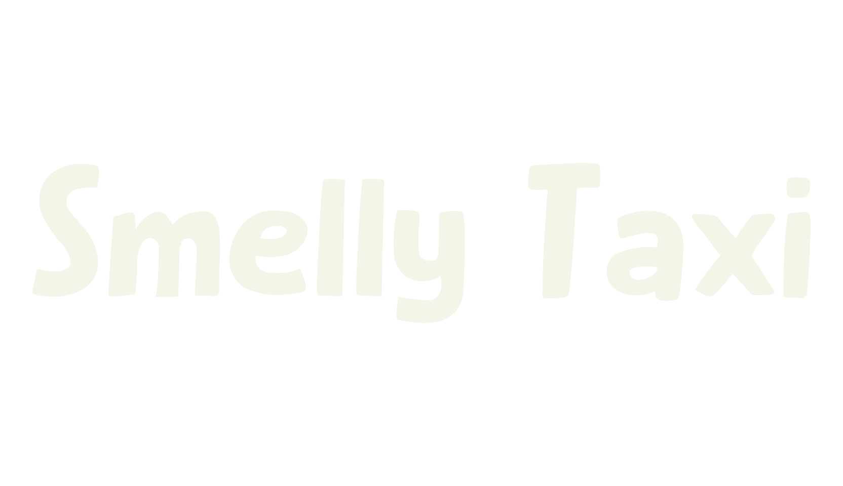 Smelly Taxi, cartoon font preview