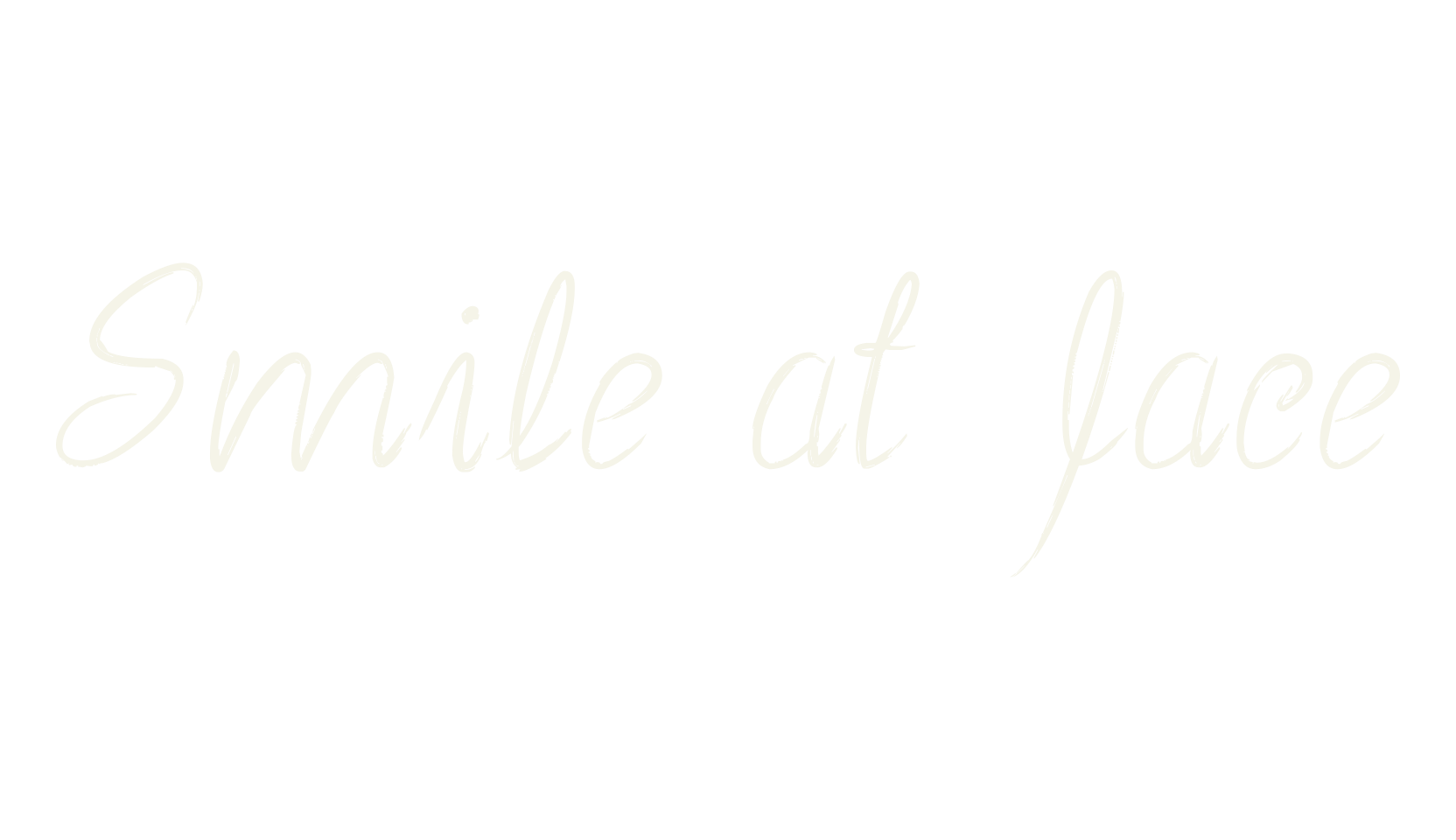 Smile at face, fashion script font preview