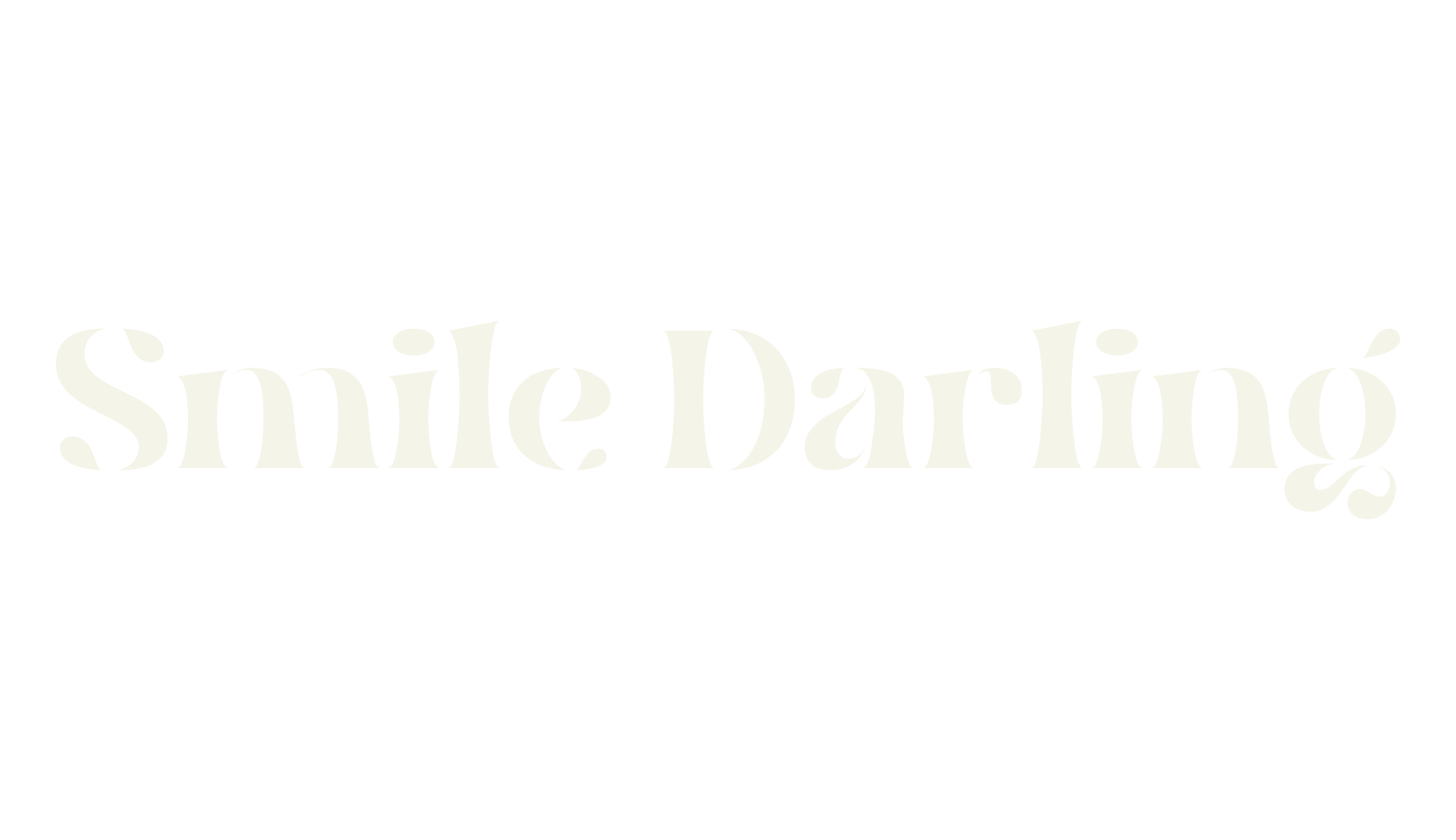 Smile Darling, stencil font preview