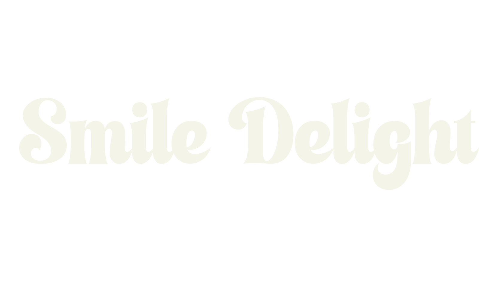 Smile Delight, bold font preview