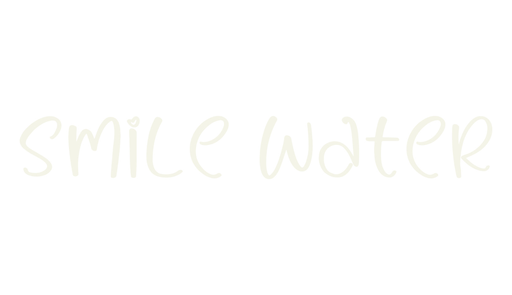 Smile Water, script font preview